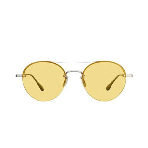 Garrett Leight Sunglasses Beaumont Sun Brushed Silver Designer Luxury $399